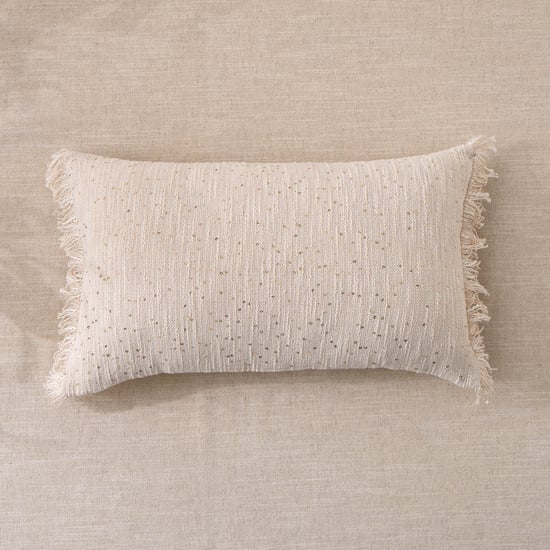 Florin Embellished Filled Cushion - 50x30cm