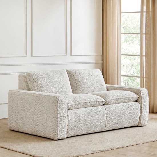 Salzburg Fabric 2-Seater Sofa - Ivory