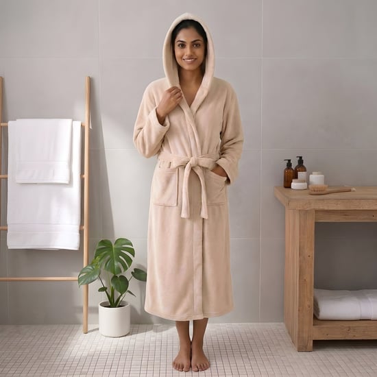 Fleece Adult Bathrobe - M