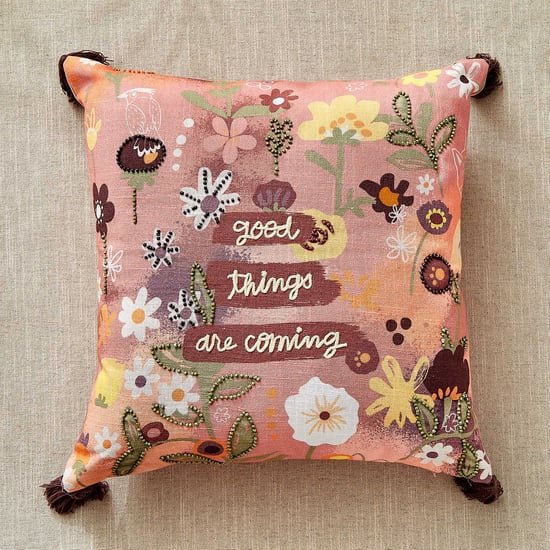 GTL Glance Embroidered Filled Cushion - 45x45cm