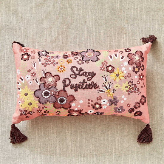 GTL Glance Embroidered Filled Cushion - 50x30cm