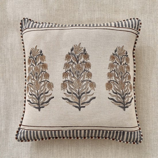 Bagh Pine Printed Cushion Cover - 45x45cm