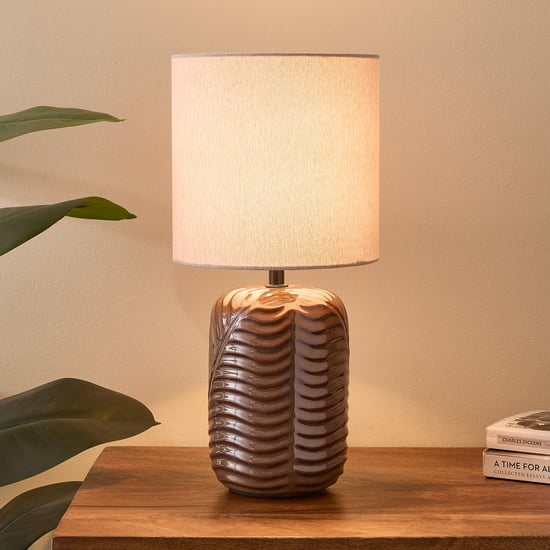 Riviera Leaf Glazed Ceramic Table Lamp