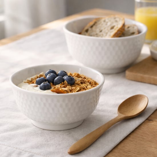 HOMESAKE Set of 2 Porcelain Ice Cream Bowls - 236ml