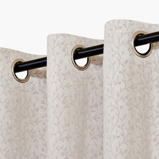 Southwalk Fern Set of 2 Jacquard Light Filtering Door Curtains - 7.3ft (225cm)