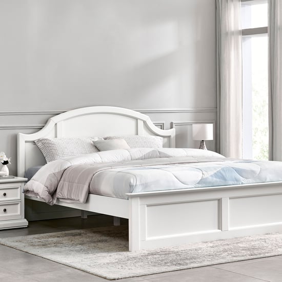 Estate Curve Queen Bed - White