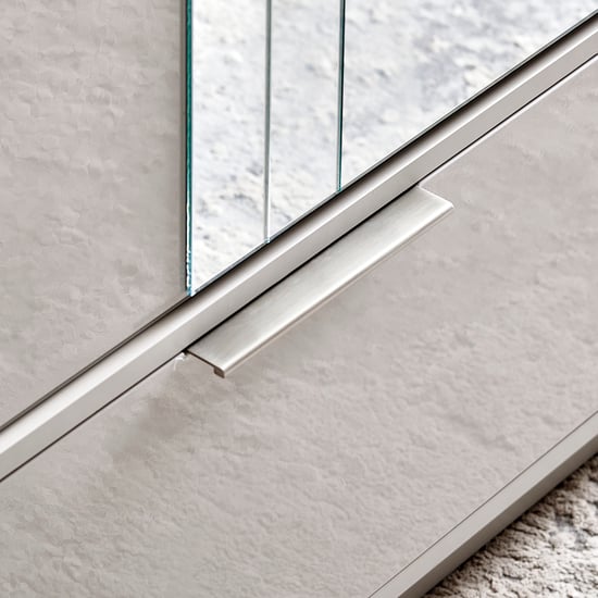 Cashmere 2-Door Sliding Wardrobe with Mirrors - Grey
