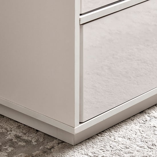Cashmere 2-Door Sliding Wardrobe with Mirrors - Grey