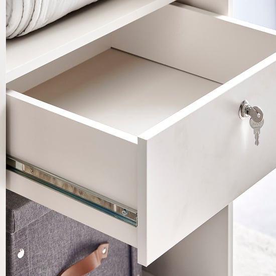 Cashmere 2-Door Sliding Wardrobe with Mirrors - Grey