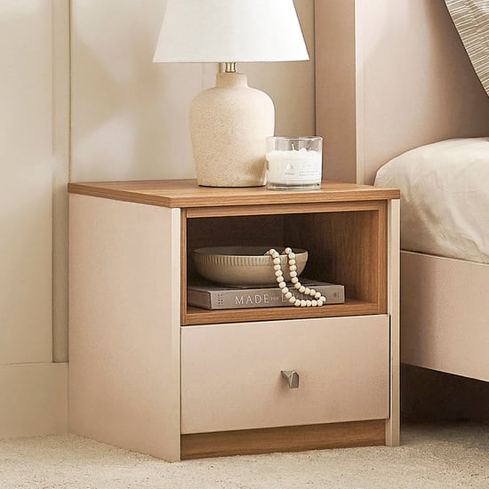 Nesta Bedside Table with Drawer - Walnut