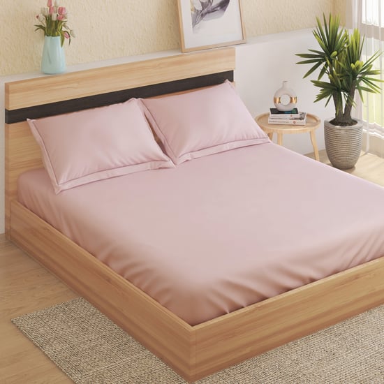 Eco Luxe Bamboo 300TC Sateen 3Pcs King Fitted Bedsheet Set