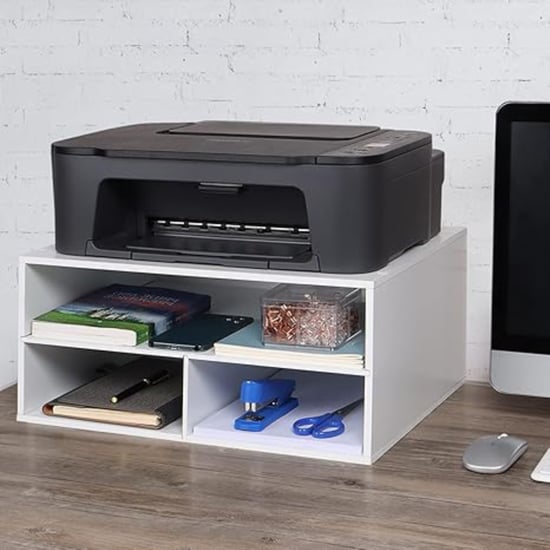 HOME SPARKLE 2-Tier Printer Stand with Storage
