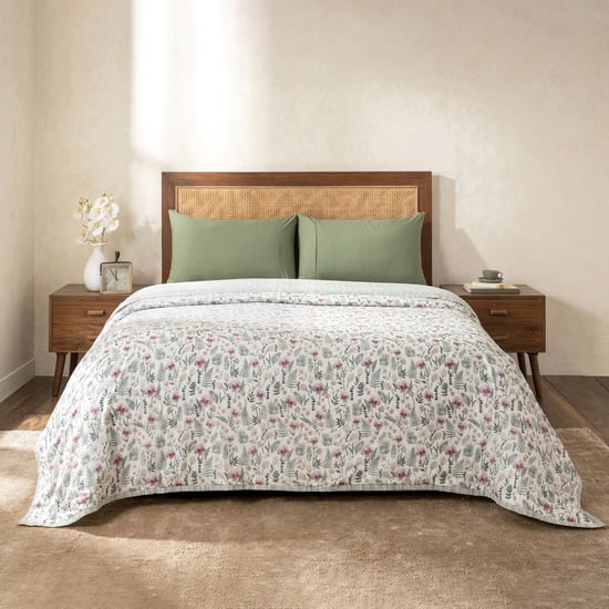 MASPAR Botanic Bloom Cotton Reversible Floral Print Single Dohar