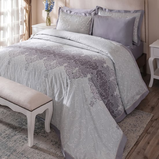 MASPAR Ornamental Elegance Cotton Printed 3Pcs Double Duvet Cover Set