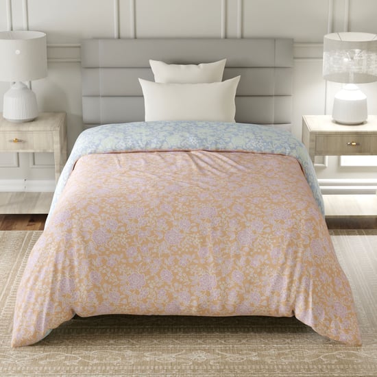 LAYERS Lumina Floret Cotton Floral Print Reversible Single Comforter