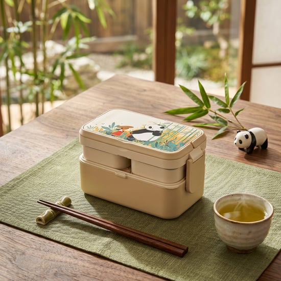 STEELO Bamboo 3in1 Bento Lunch Box with Cutlery