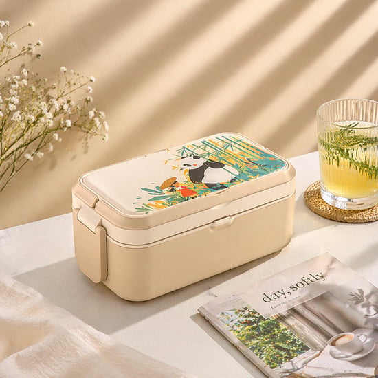 STEELO Bamboo 2in1 Bento Lunch Box with Cutlery