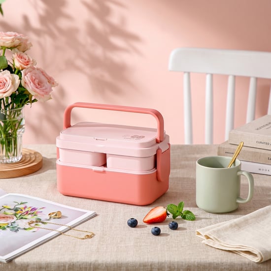 STEELO Bamboo 3in1 Bento Lunch Box with Cutlery