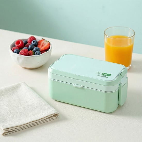 STEELO Bamboo 2in1 Bento Lunch Box with Cutlery
