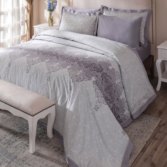 MASPAR Ornamental Elegance Cotton Printed 3Pcs Double Duvet Cover Set