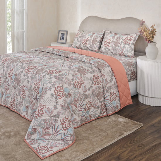 MASPAR Botanic Bloom Cotton Printed Double Quilt