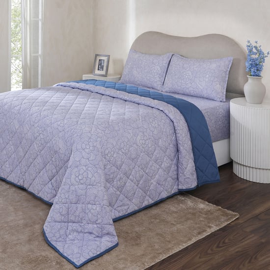 MASPAR Botanic Bloom Cotton Printed Double Quilt