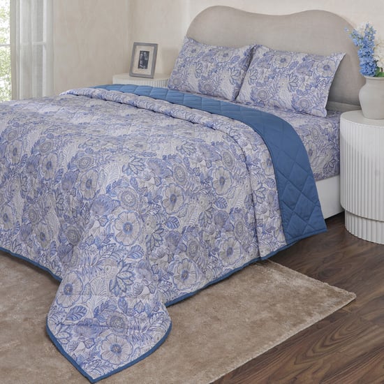 MASPAR Botanic Bloom Cotton 4Pcs Double Bed-In-A-Bag Set