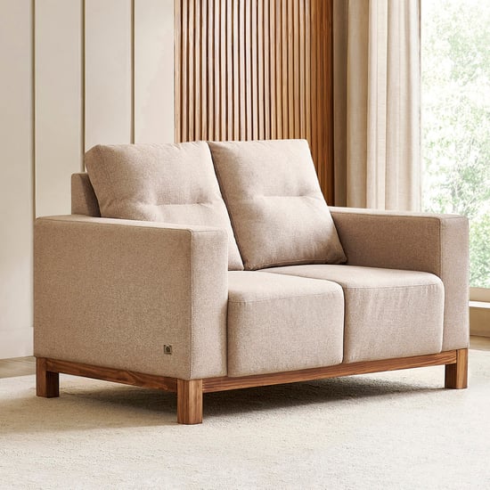 Nesta Fabric 2-Seater Sofa - Beige