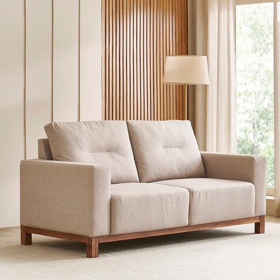 Nesta Fabric 3-Seater Sofa - Beige
