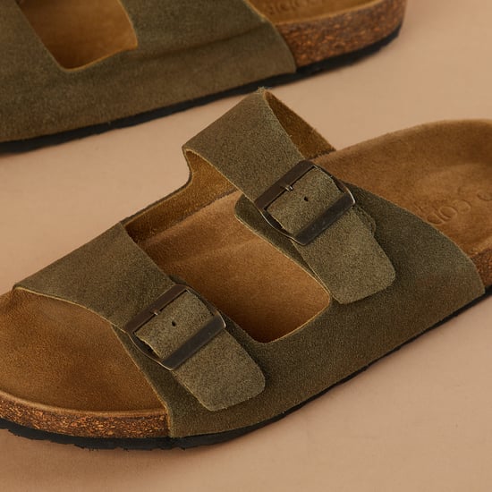 CODE Buckle Sandals | Green