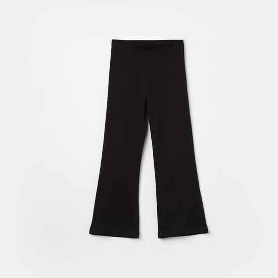FAME FOREVER Solid Flared Trousers