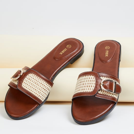 Women Woven Design Flats