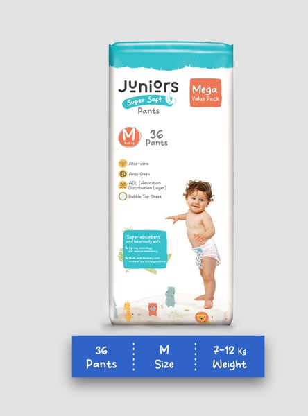 Juniors Super Soft Pants - Size M - 36 Pcs