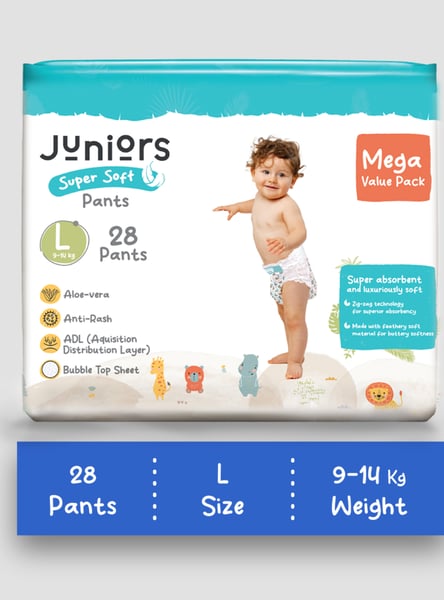 Juniors Super Soft Pants - Size L - 28 Pcs