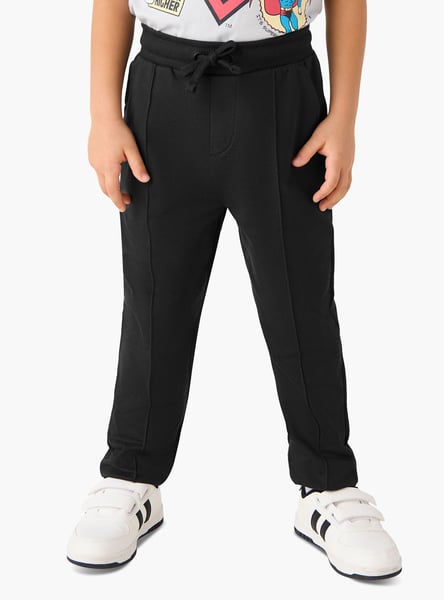Juniors Solid Joggers with Drawstring Closure