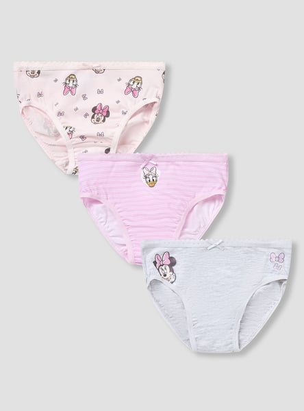 Juniors Minnie Mouse Print Panties - Set of 3