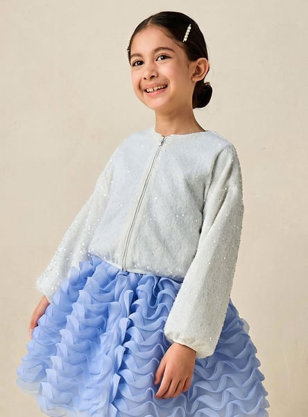 Juniors Sequinned Jacket
