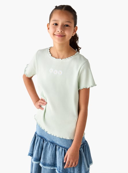 Juniors Ribbed Top