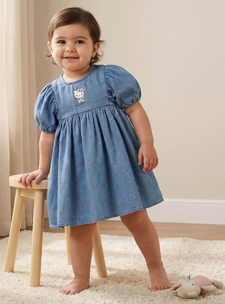 Juniors Hello Kitty Print A-Line Dress