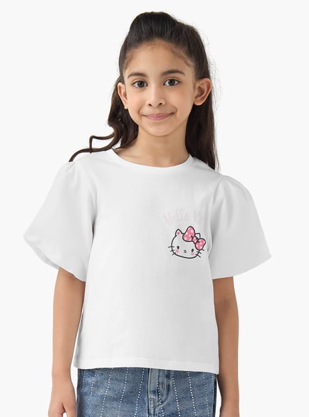 Juniors Hello Kitty Print T-shirt