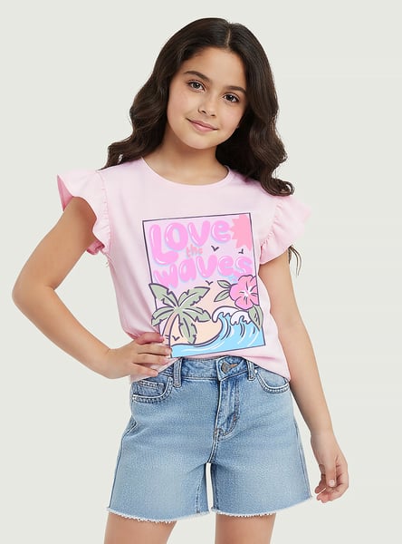 Juniors Graphic Print T-shirt