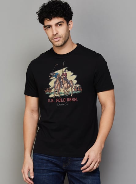 US POLO ASSN Brand Print T-shirt