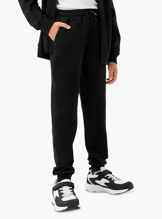 Juniors Solid Hoodie and Joggers Set