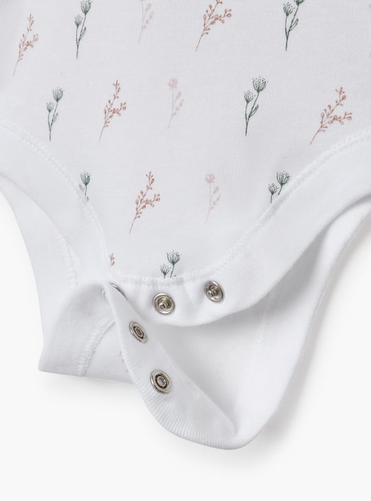 Juniors Printed Sleeveless Bodysuit - Set of 3