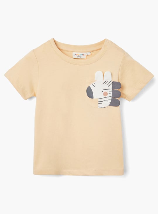 Juniors Applique Detail T-shirt with Short Sleeves - Set of 3