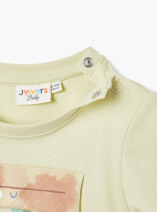 Juniors Applique Detail T-shirt with Short Sleeves - Set of 3