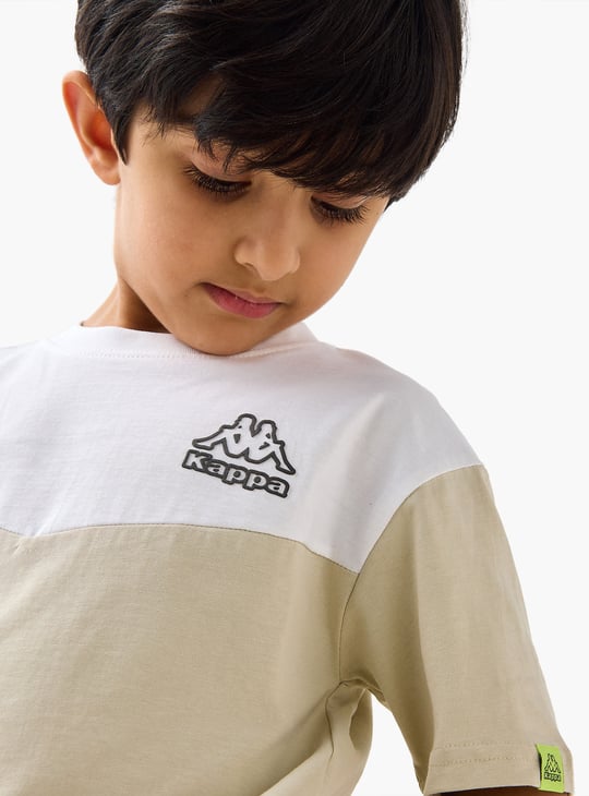 Kappa Colourblocked T-shirt with Crew Neck