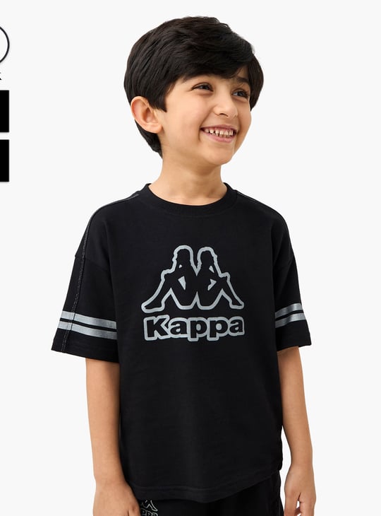 Kappa Logo Print T-shirt and Shorts Set