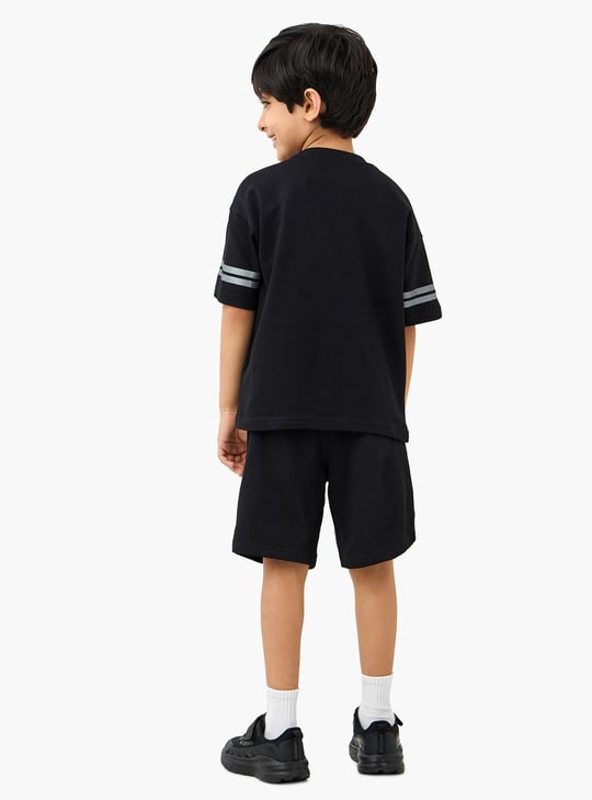 Kappa Logo Print T-shirt and Shorts Set