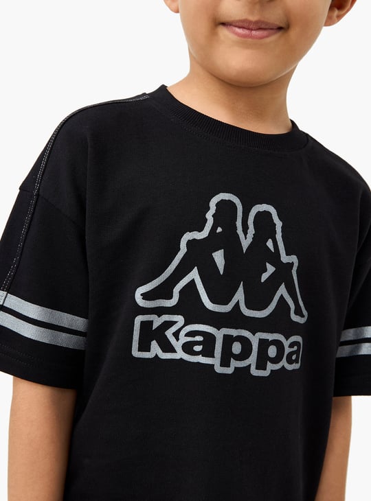 Kappa Logo Print T-shirt and Shorts Set
